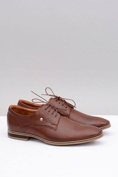 Brown Elegant Leather Refugio Half Shoes