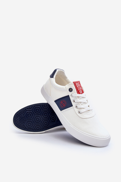Men's Fabric Sneakers Big Star JJ174253 White