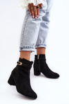 Women's Low Heel Boots Black Verice