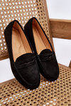 Women's Classic Suede Loafers Black Ivana
