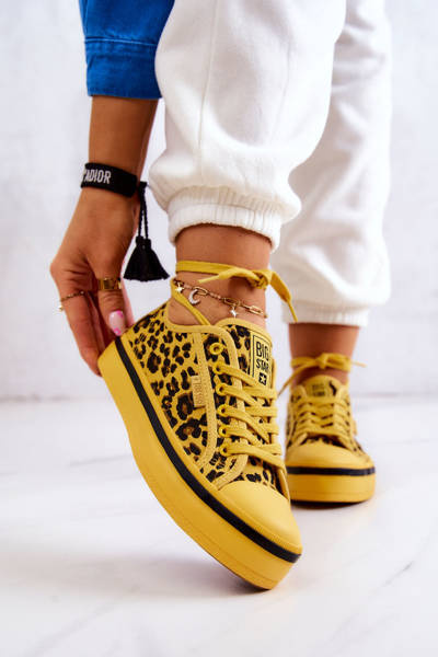 Women's Sneakers Panther BIG STAR JJ274616 Yellow
