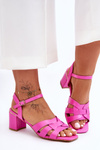 Classic Heeled Sandals Pink Misty