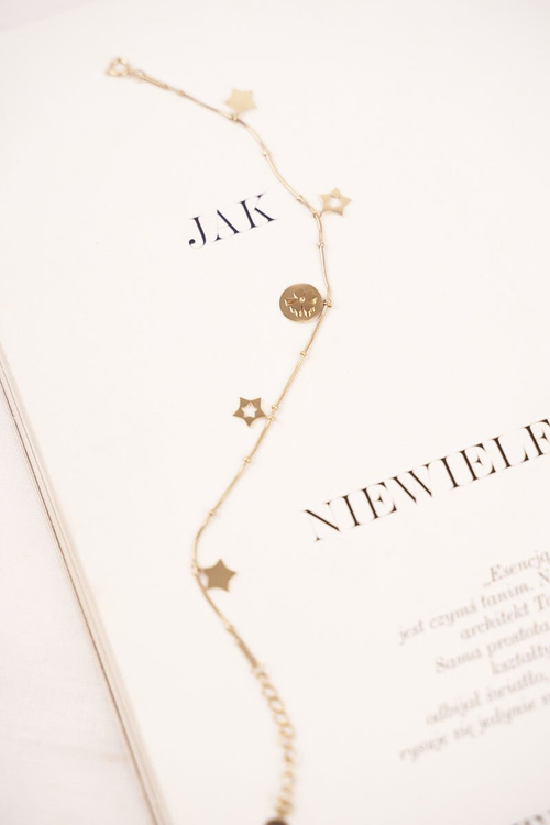 Damska Bransoletka Celebrytka Złota Gwiazdki Easy