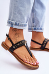 Women's Sandals With Chain Black Jessica