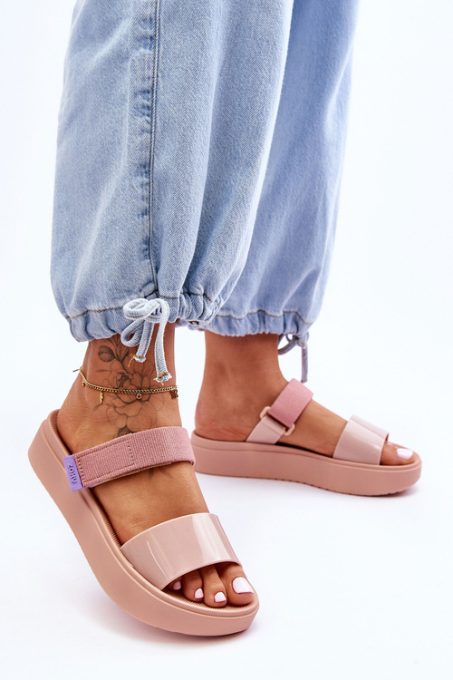 Fragrant Rubber Flip-flops With Velcro ZAXY HH285284 Nude