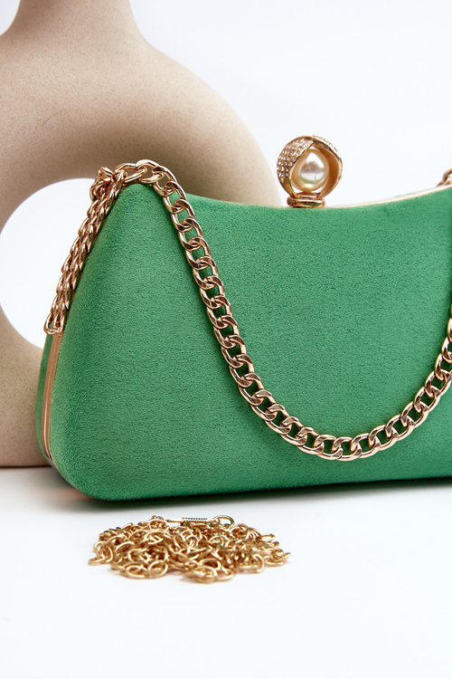 Torebka Kopertówka Wizytowa Zielona Nadrei MD2353