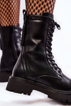 Leather Boots Glany Big Star KK274494 Black