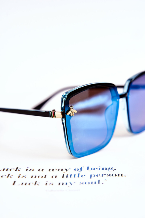 Women's sunglasses with decoration SX0007 Black and Blue