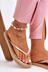 Comfortable Big Star Flip Flops LL274796 Beige