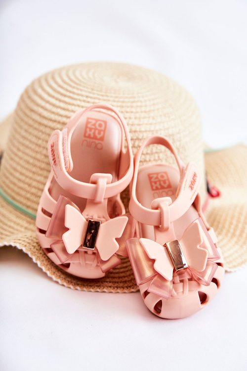 Children's Sandals With Velcro Fragrant ZAXY JJ385036 Nude