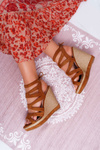 Women's Sandals On Anchor Strap Camel Liluena