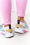 Buty Sportowe Memory Foam Big Star Biało-Szare HH274531 