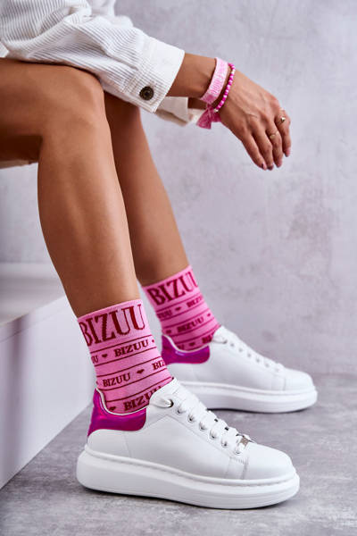 Buty Sportowe Damskie Białe GOE KK2N4074