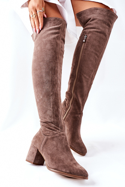 Suede High Boots Nicole Brown 2582