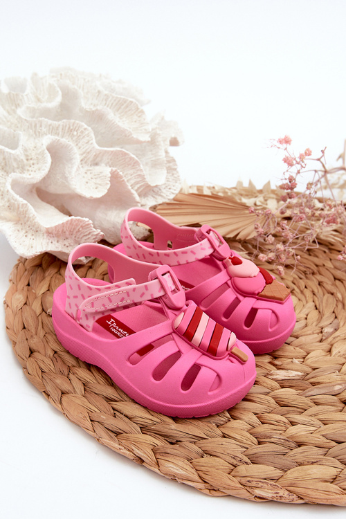 Dziecięce Sandałki Na Rzep Różowe 83486 Ipanema Summer XIII Baby 