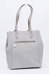 Women's Grey Shopper Handbag Sack Monnari