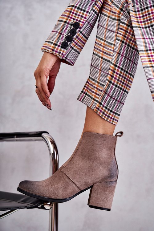 Classic Suede Booties La.Fi 260035DTA-SU Beige