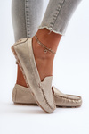 Women's Gold Loafers Ranica