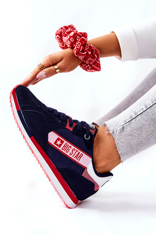 Leather Sport Shoes Big Star II274270 Navy