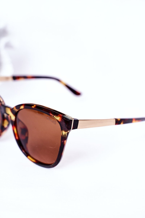 Women's Polarized Sunglasses Marbled Brown