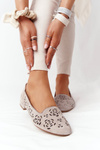 Openwork Women's Loafers Sergio Leone BL627 Cappuccino