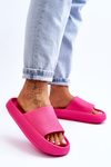 Fashionable Light Flip Flops On A Massive Sole Fuchsia Rebel