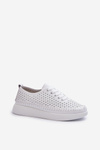 White Leather Platform Sneakers S.Barski LR278