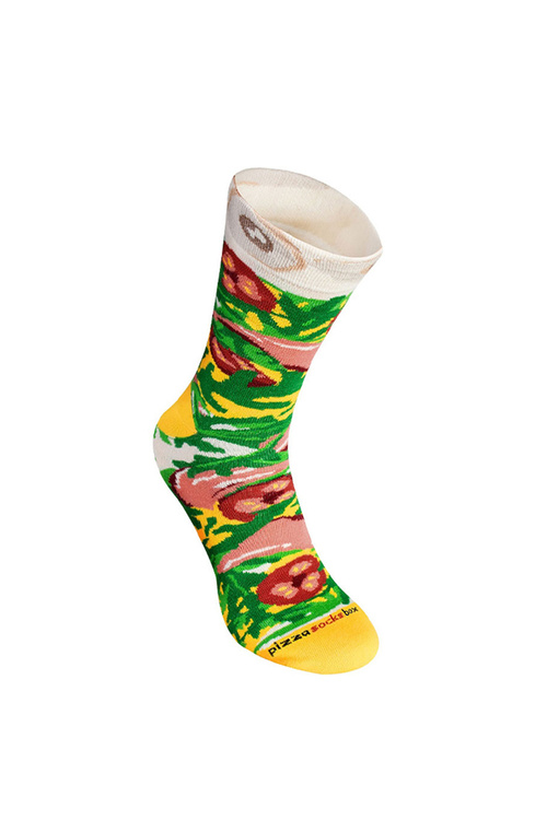 Rainbow Socks Pizza 4 Pairs Hawaiian Pepperoni Italian
