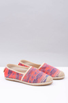 Lu Boo | Women's Slip-on Linen Espadrilles Aztec Coral Bimbi.
