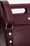 Large Women's Maroon Shoulder Handbag Chest