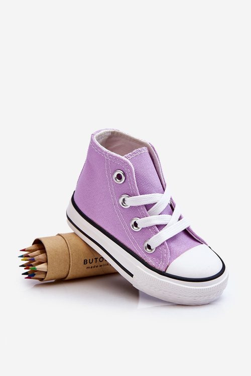 Children's High Sneakers Violet Filemon