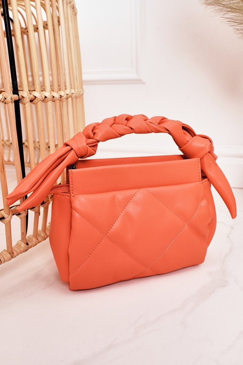 Small Quilted Purse On A Chain NOBO NBAG-K1330 Peach