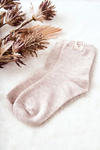 Kids' socks With Cat Beige