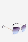 Women's Sunglasses With Gradient Lenses UV400 Gold-Blue