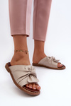 Women's Flat Sandals in Beige Nelvira