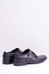 Leather Elegant Men's Monk Half Boots Black