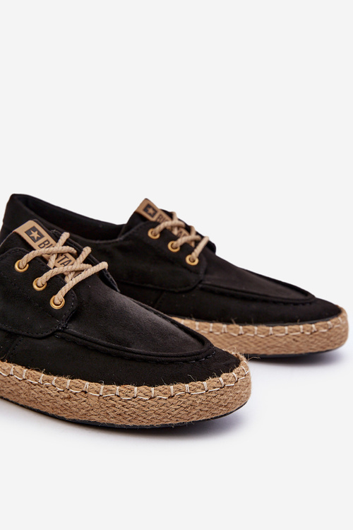 Men's lace-up espadrilles Big Star NN174051 Black