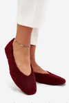 Women's Ballerinas With Sheepskin Bordeaux Zimira