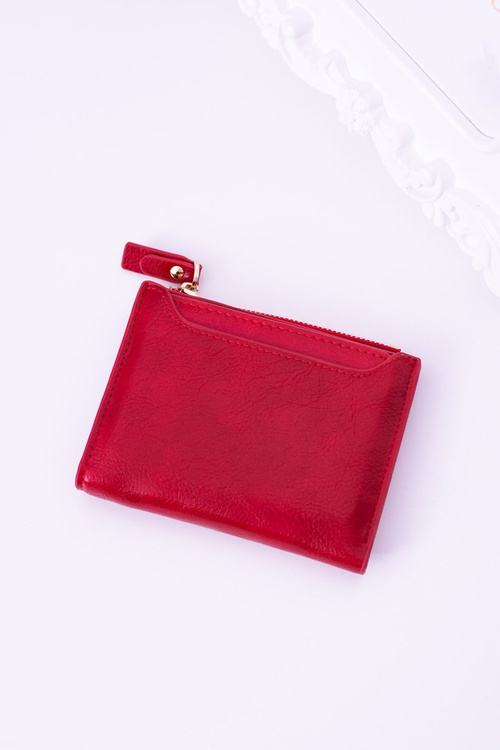 Small Women's Wallet Red Gold Lock