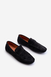 Men's Eco Suede Black Loafers Nedlin