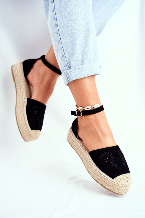 Women’s Espadrilles On Platform Black Palermo