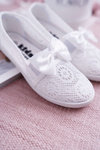 Children's Youth Lace-up Tennis Shoes White Dudi