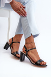 Black Sandals with Heel Glindra