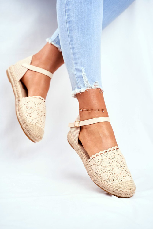 Women's Espadrilles On Platform Beige Vienna