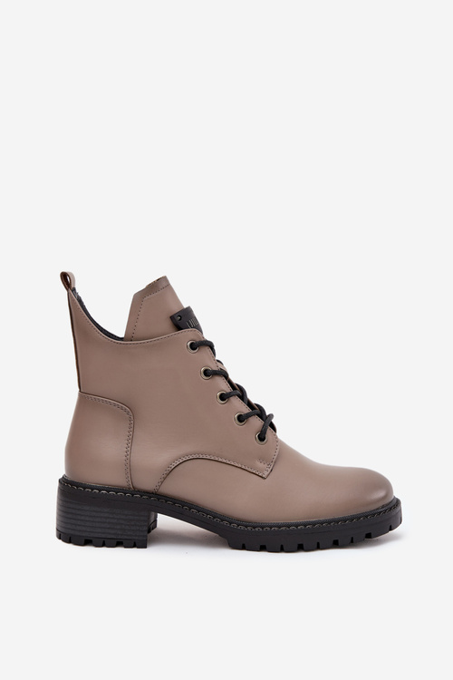 Insulated Women's Block Heel Boots Vinceza 58609 Grey