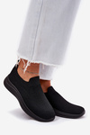 Fabric Slip-On Women's Sports Shoes Black Astusa