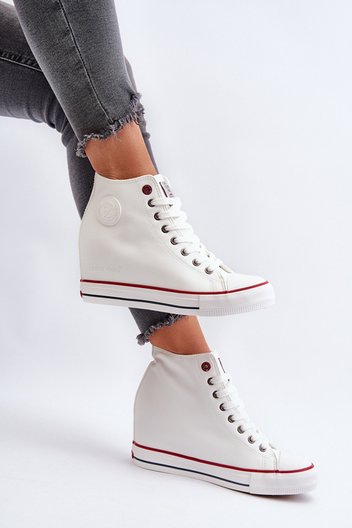 Women's Wedge Sneakers Cross Jeans NN2R4004 White