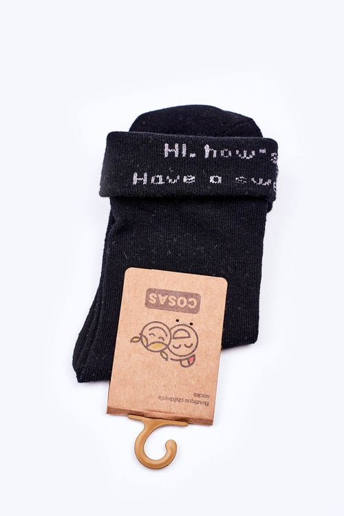 Children's Cotton Socks Sweet Dream COSAS Black