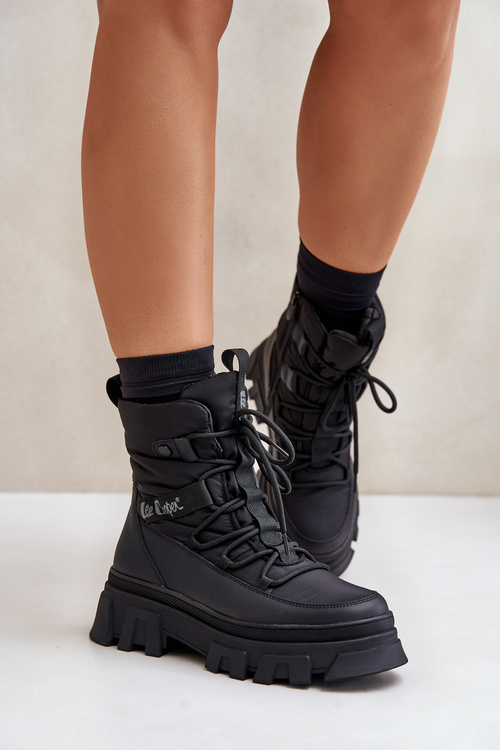 Women's Snow Boots With Zipper Lee Cooper LCJ-24-47-3144 Black