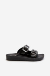 Comfortable Women's Flip Flops with Buckles Inblu CP000034 Black